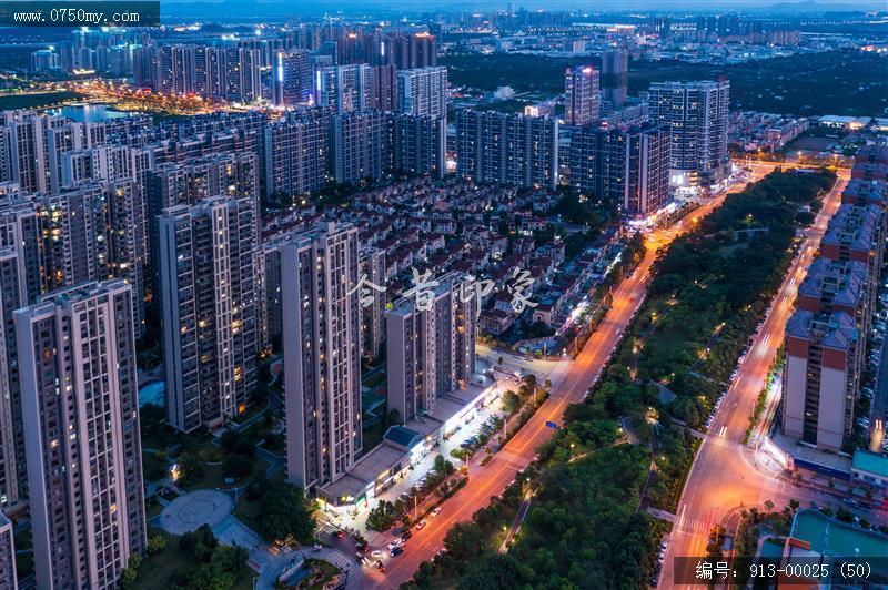 城市夜景_航拍,城市景色