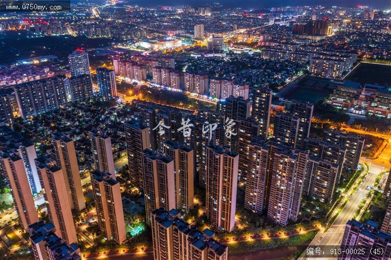 城市夜景_航拍,城市景色