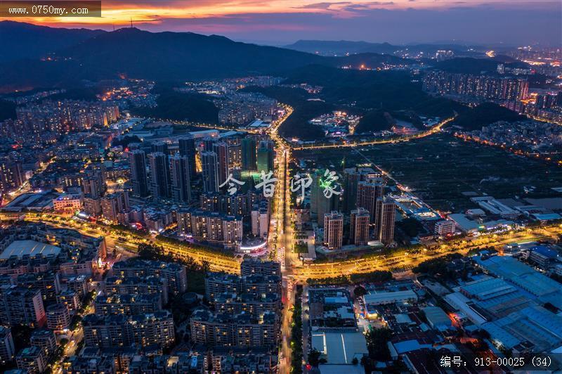 城市夜景_航拍,城市景色