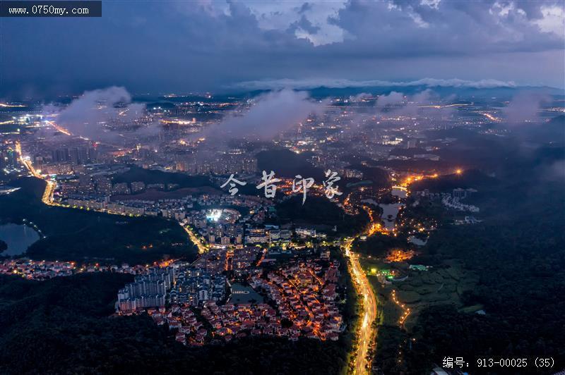 城市夜景_航拍,城市景色