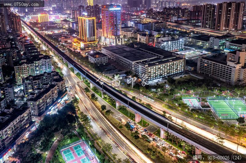 珠海夜景_航拍,夜景,城市景色