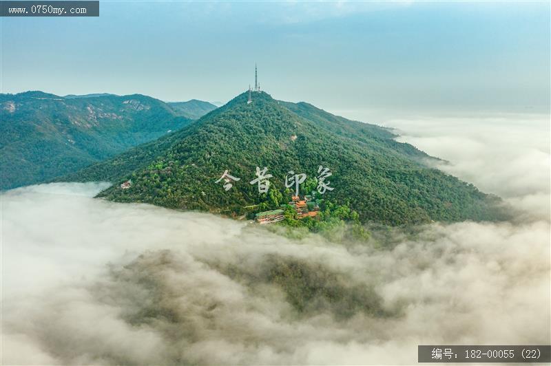 圭峰山玉台寺云海_航拍,圭峰山,自然景观