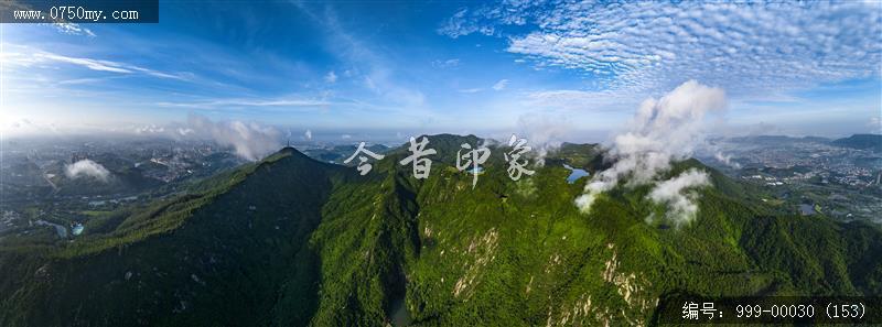 航拍圭峰山_航拍,旅游景点,自然景观