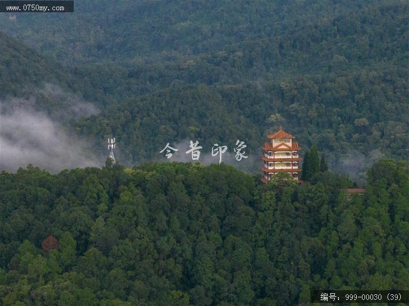 航拍碧霞楼_航拍,旅游景点