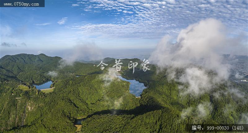 航拍圭峰山_航拍,旅游景点,自然景观