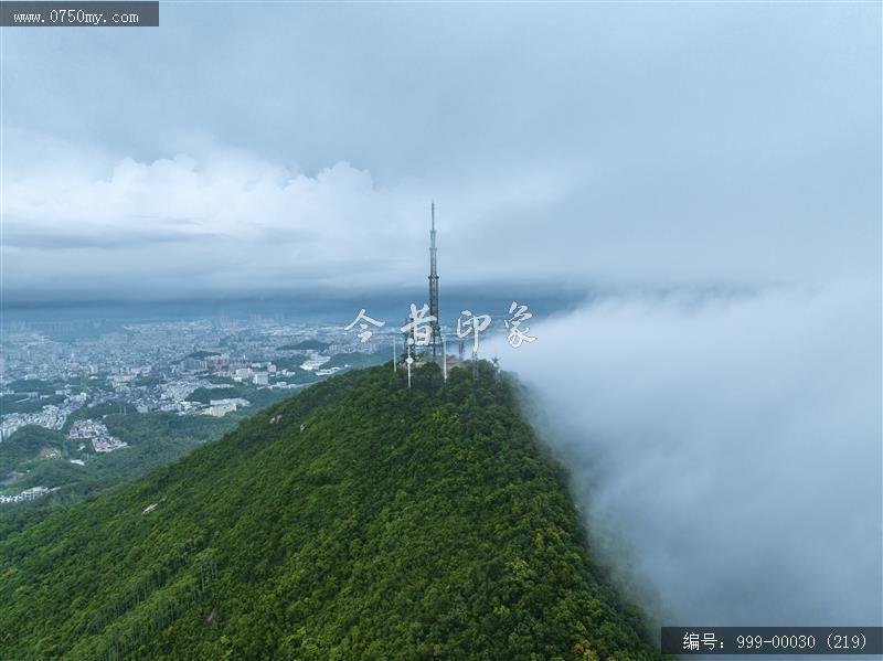 航拍圭峰山_航拍,旅游景点,自然景观