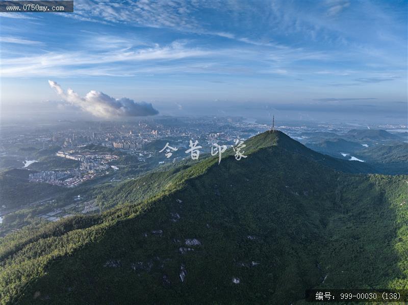 航拍圭峰山_航拍,旅游景点,自然景观