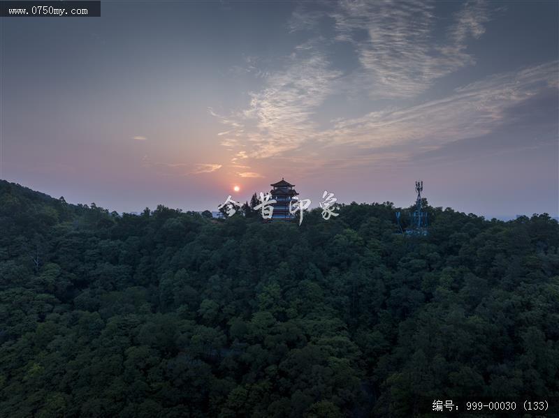 航拍圭峰山_航拍,旅游景点,自然景观