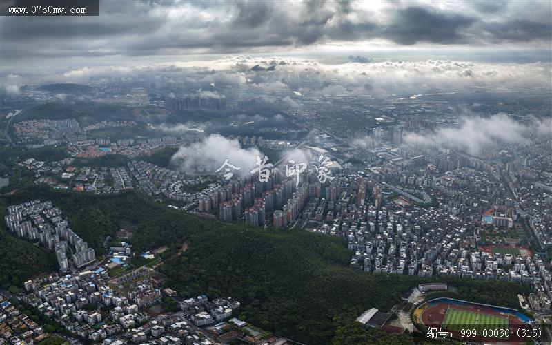 航拍会城城区_航拍,城市景色