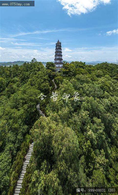 凌云塔_航拍,旅游景点,地标