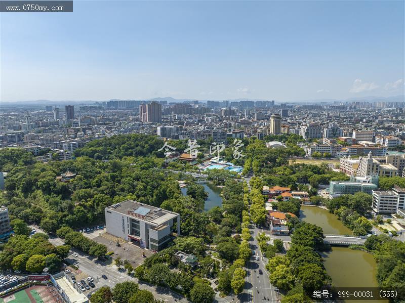 新会美术馆_航拍,城市景色