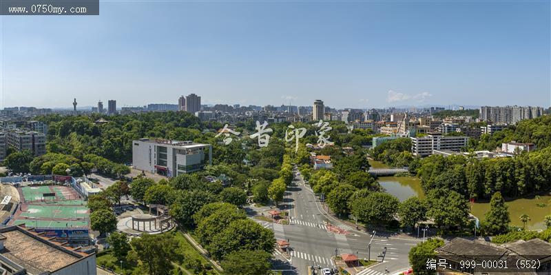 新会美术馆_航拍,城市景色