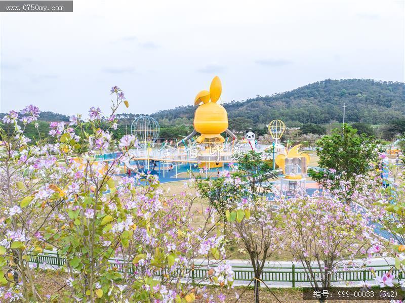 滑草场儿童公园_航拍,城市景色