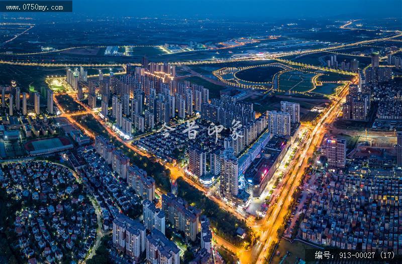 城市夜景_航拍,夜景,城市景色