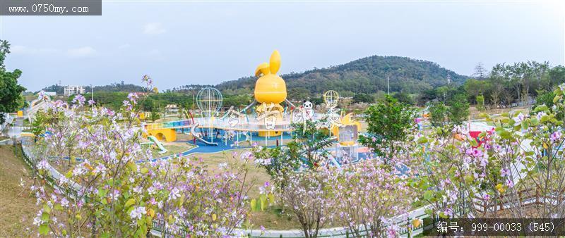 滑草场儿童公园_航拍,城市建设