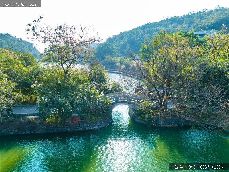 玉湖_航拍,旅游景点