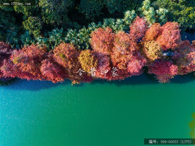 玉湖_航拍,旅游景点