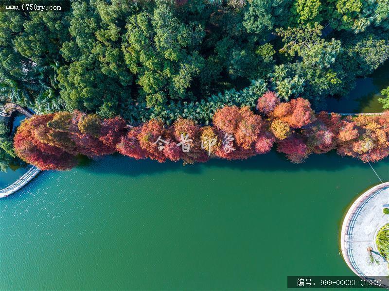 玉湖_航拍,旅游景点