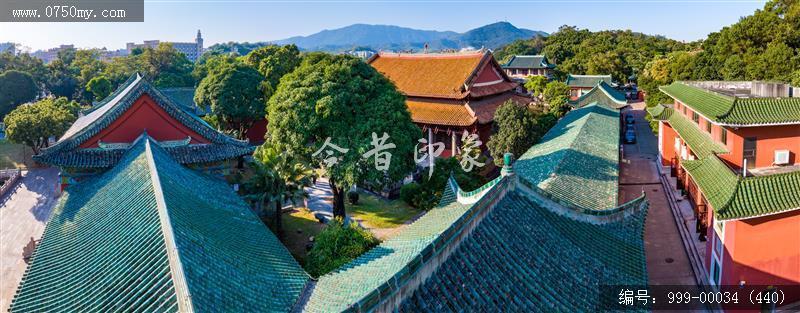 新会学宫_航拍,旅游民俗