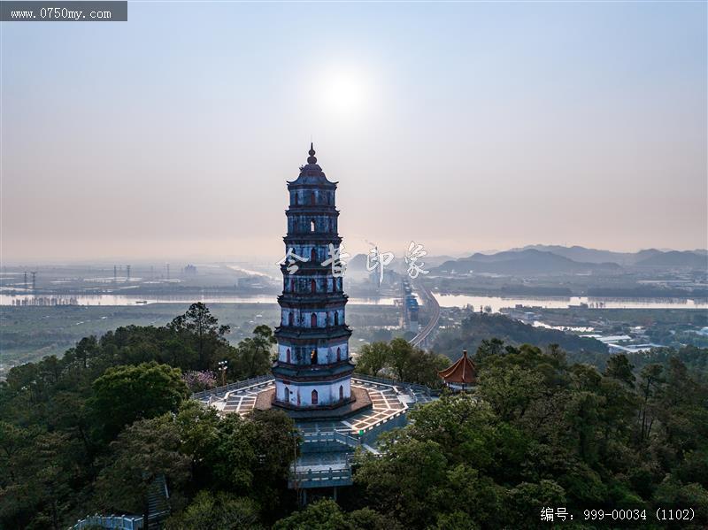 凌云塔_航拍,旅游民俗