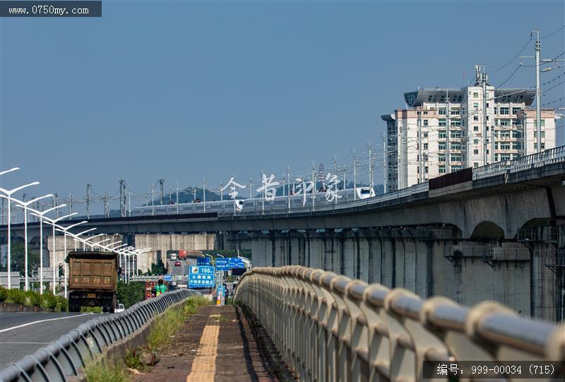 高铁道路_航拍,交通水利