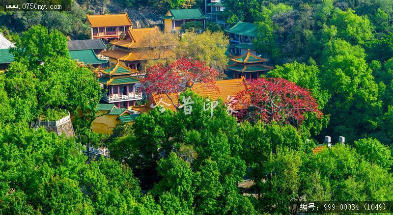 玉台寺_航拍,圭峰山,玉台寺