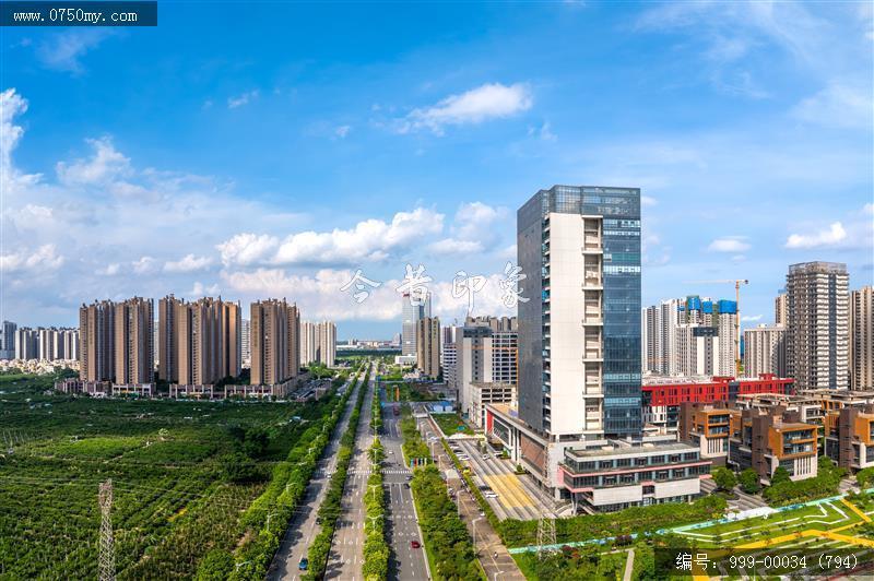 江门双碳实验室_航拍,城市景色