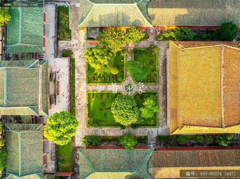 新会学宫_航拍,旅游民俗