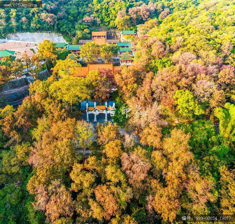 玉台寺_航拍,圭峰山,玉台寺