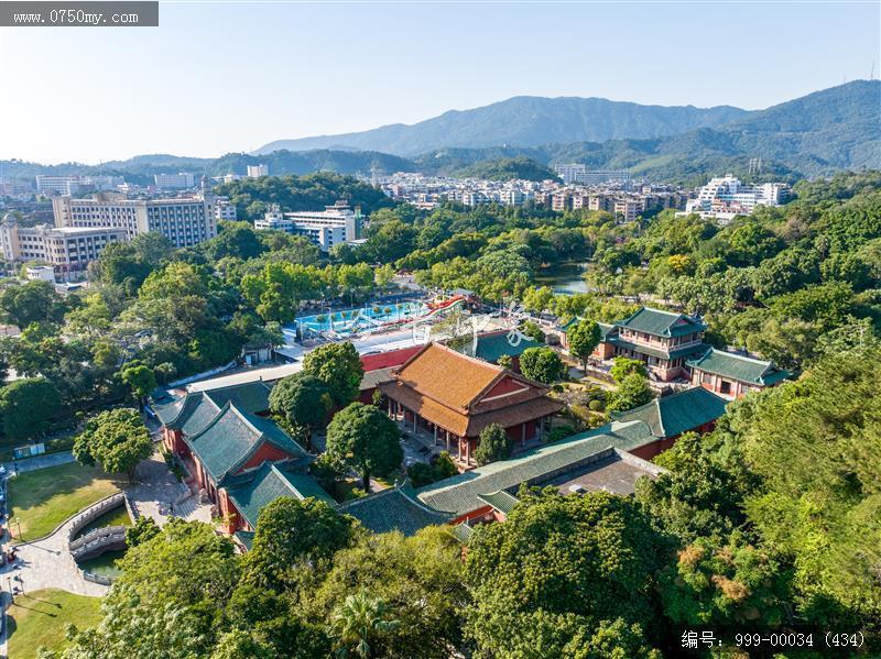 新会学宫_航拍,旅游民俗