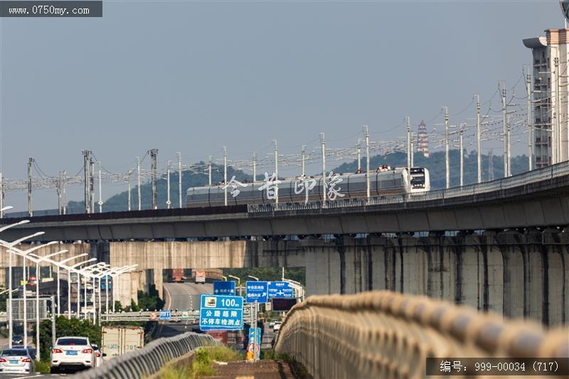 高铁道路_航拍,交通水利