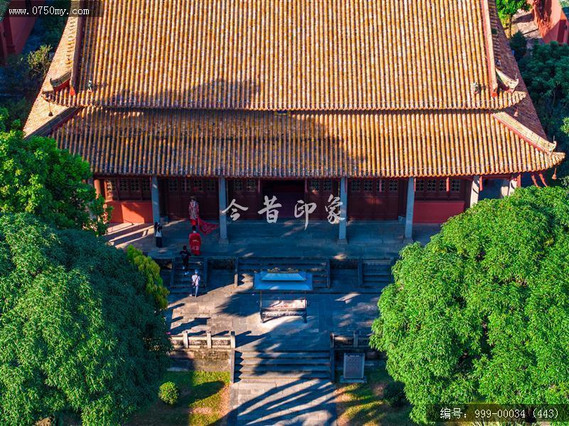 新会学宫_航拍,旅游民俗