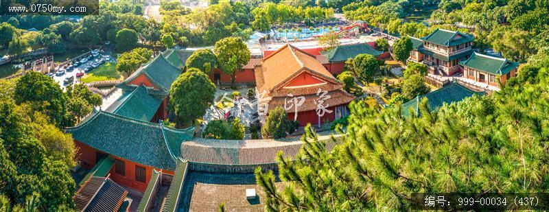 新会学宫_航拍,旅游民俗