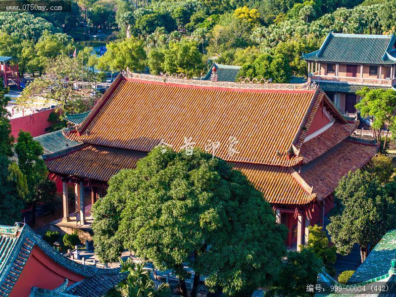 新会学宫_航拍,旅游民俗