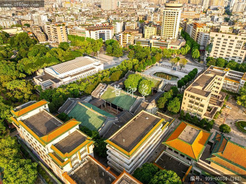 冈州书院_航拍,旅游景点