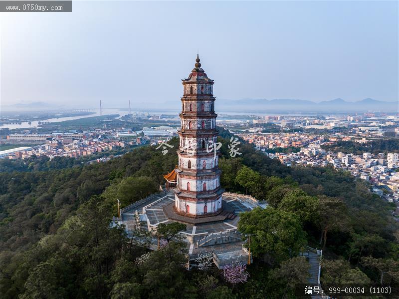 凌云塔_航拍,旅游民俗