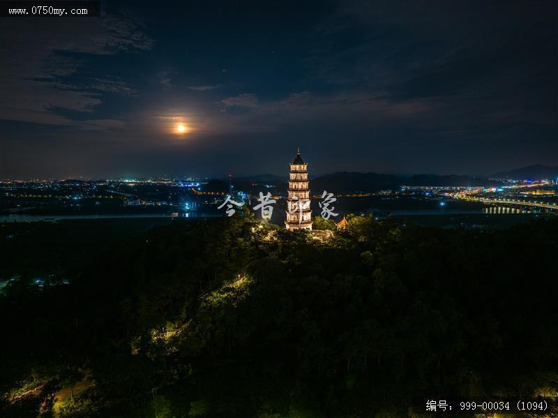 凌云塔_航拍,旅游民俗