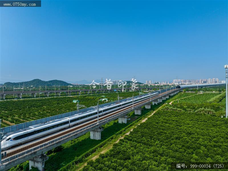 高铁道路_航拍,交通水利