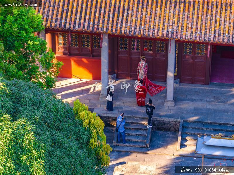 新会学宫_航拍,旅游民俗
