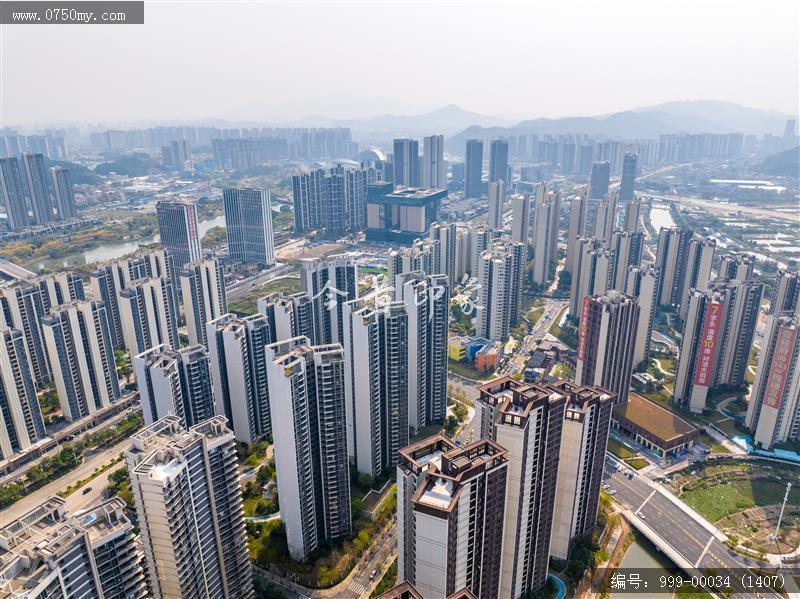 江门_航拍,城市景色