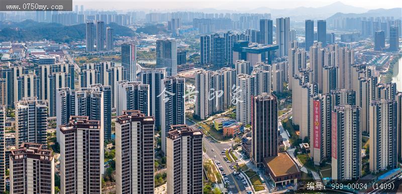 江门_航拍,城市景色