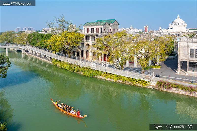 开平赤坎华侨城_航拍,旅游民俗