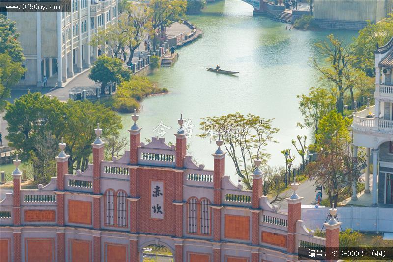 开平赤坎华侨城_航拍,旅游民俗