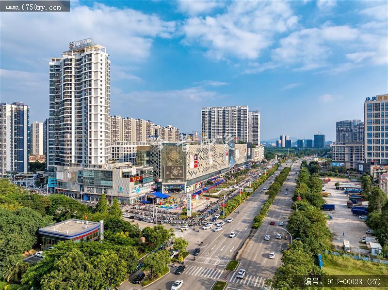 新会大融城_航拍,城市景色