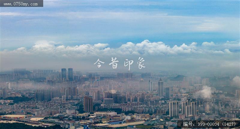 江门_航拍,城市景色