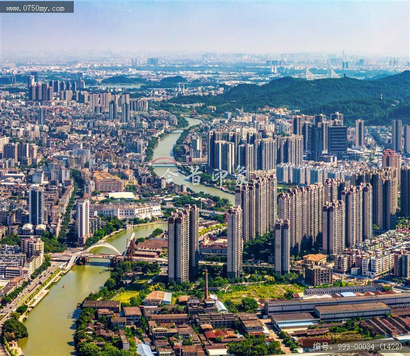 江门_航拍,城市景色