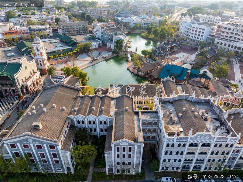开平赤坎华侨城_航拍,旅游民俗