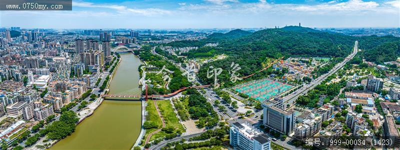 江门_航拍,城市景色
