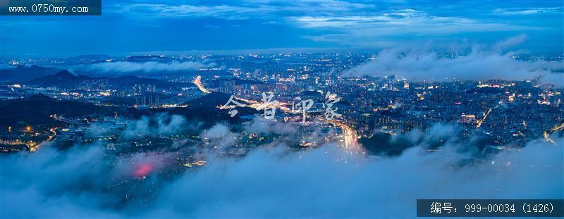 江门_航拍,城市景色