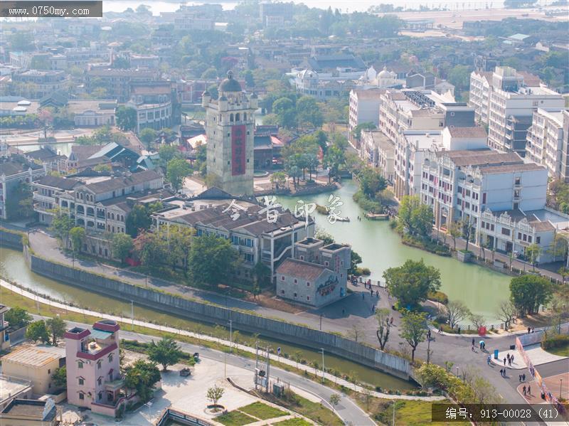 开平赤坎华侨城_航拍,旅游民俗